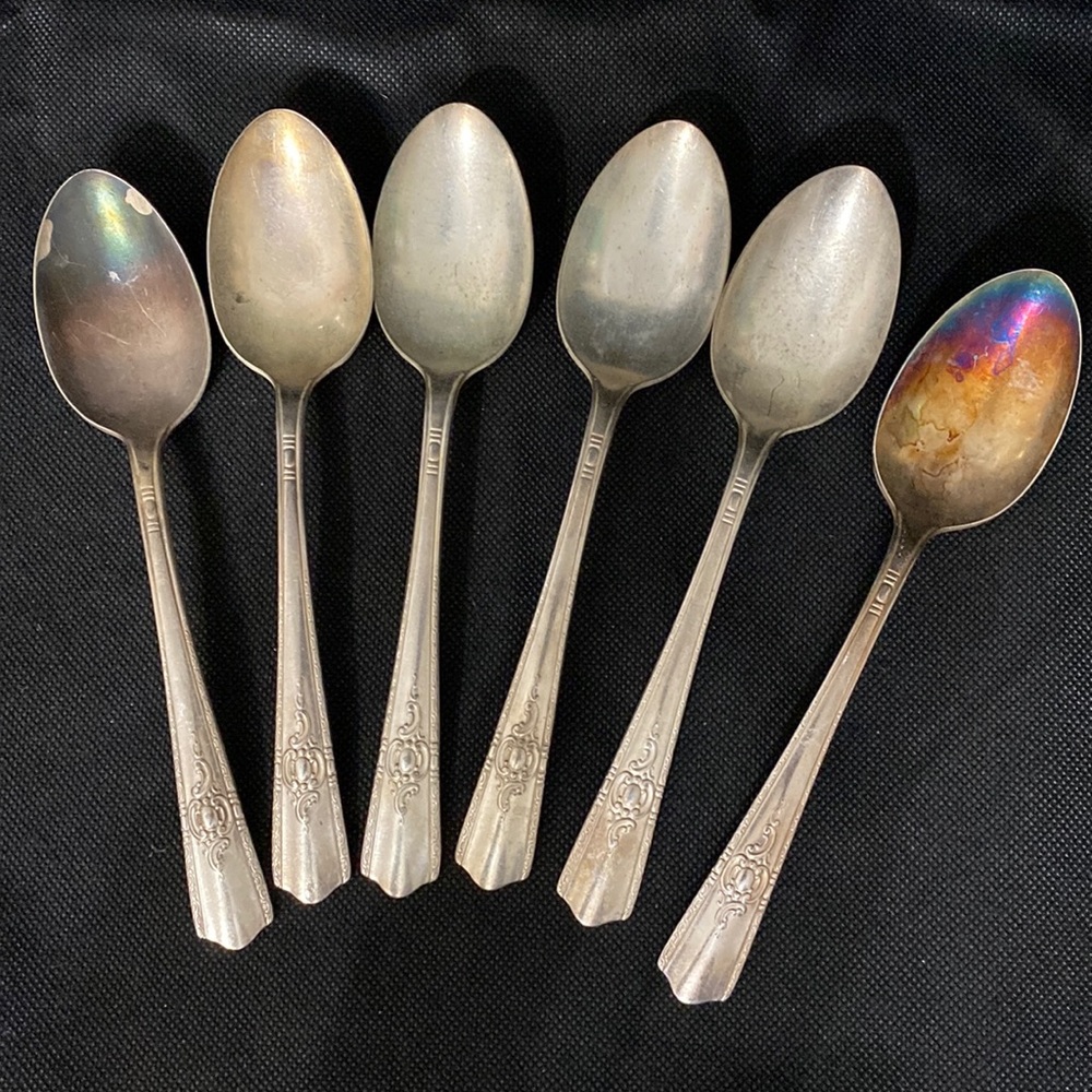 Harmony House Silver Plate Aa+ Vintage 1944 set of 6 Tablespoons